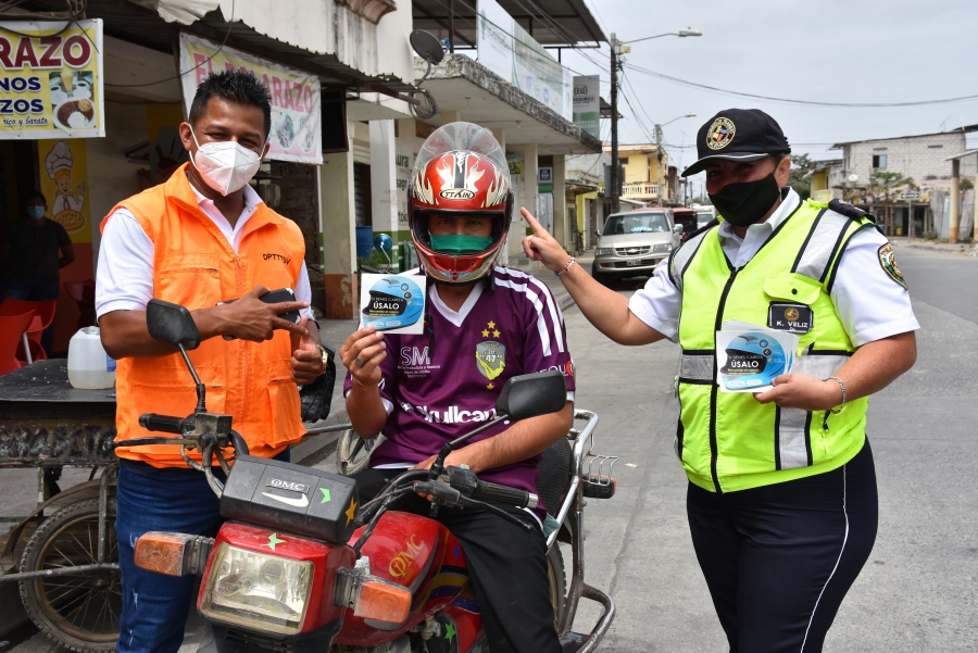 Campa&ntilde;a de Educaci&oacute;n Vial &ldquo;Si Tienes Cabeza, &Uacute;salo&rdquo;  en la parroquia El Laurel