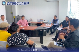 ATM Centro Guayas - EP realiza reuni&oacute;n de trabajo en el cant&oacute;n Pedro Carbo