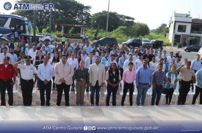 ATM Centro Guayas &ndash; EP presente en el enlace C&iacute;vico N&ordm;- 1 del cant&oacute;n Nobol.